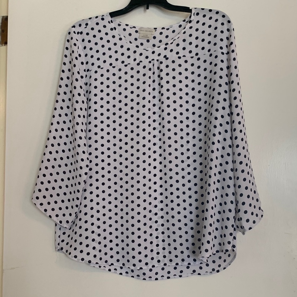 Polka dot blouse